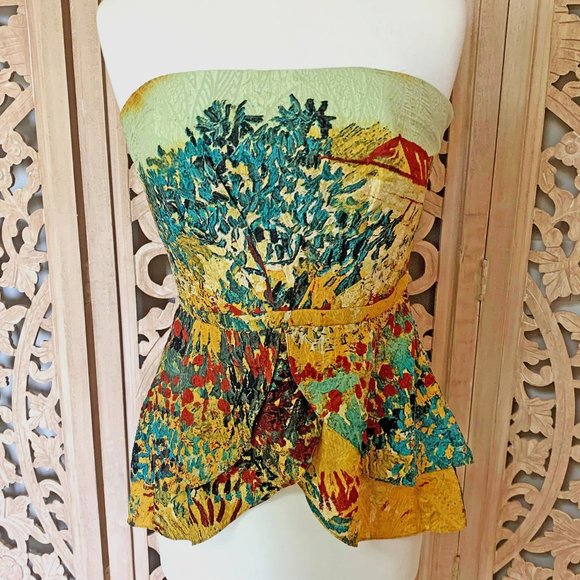 Tracy Reese Tops - RARE Tracy Reese Silk Impressionist Peplum